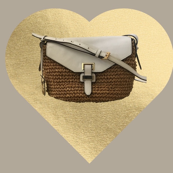 Michael Kors Naomi Straw Crossbody Bag - Picture 13 of 15